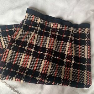 Plaid Pencil Skirt